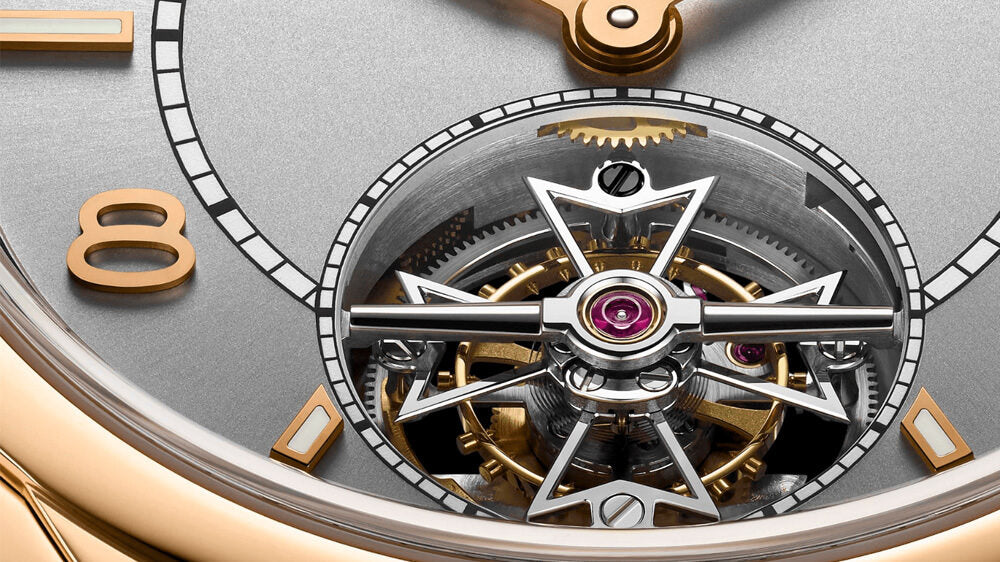 Tourbillon watch cheap movement