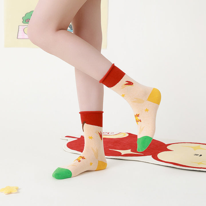 Beligogo Striking Hopping Rabbit Crew Socks: 4 Stylish Designs