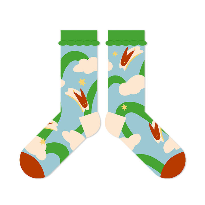 Beligogo Hop to It: 4 Stylish & Comfortable Rabbit Crew Socks