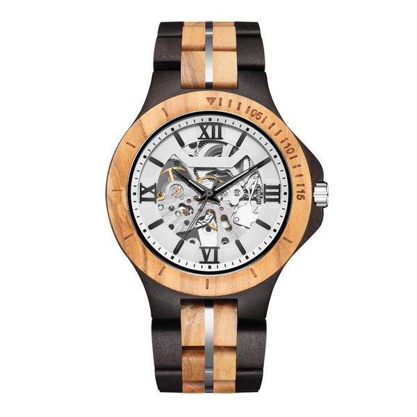 KUNHUANG KH1030 Multifunction Wood Watches for Men